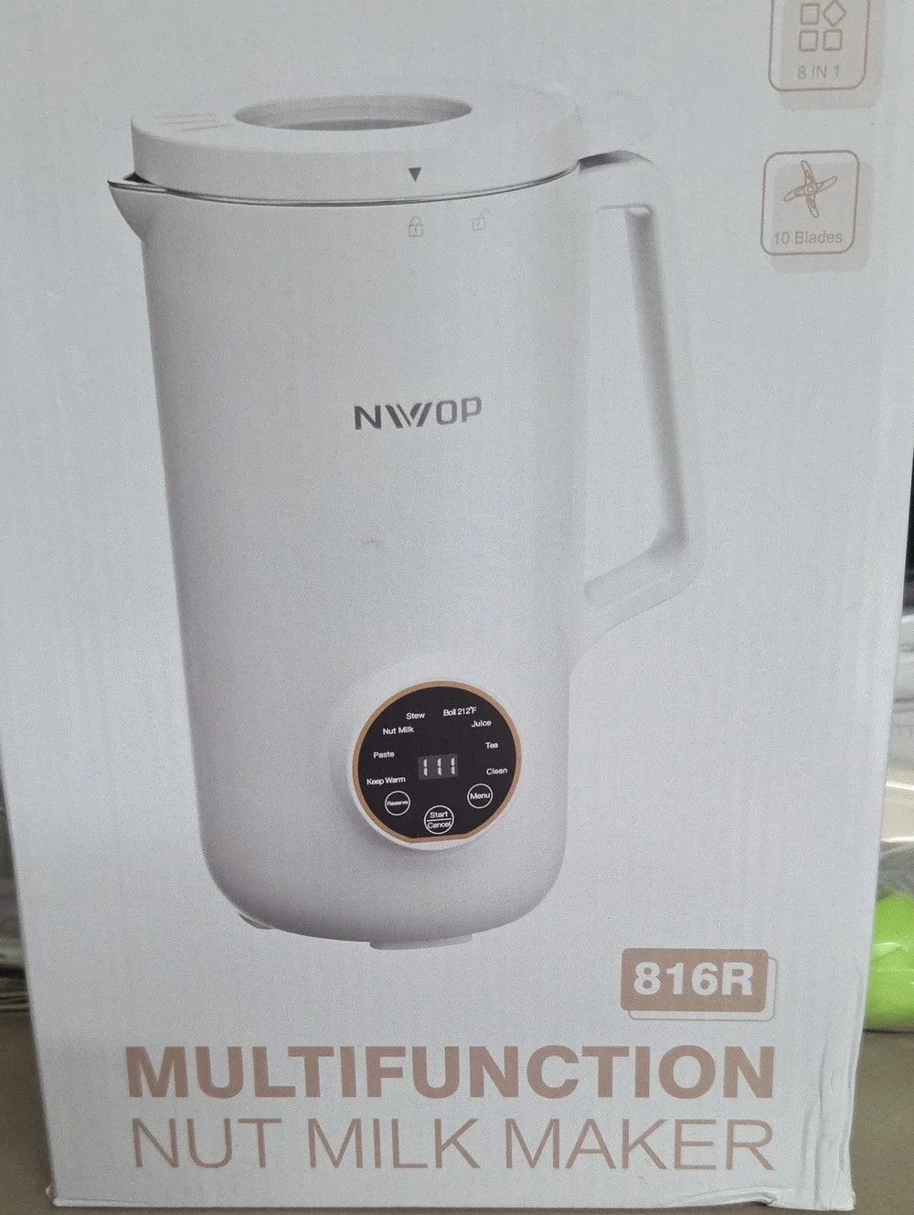 NIVOP Multifunction Nut Milk Maker - White
